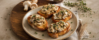 🥖 Bruschettas de champiñones a la crema