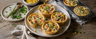 Mini Quiches de Verduras con Masa de Empanada