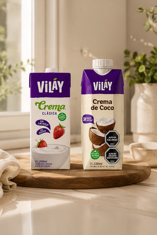 Vilay Cremas Vegetales, Crema de Coco, Crema Clásica y Crema para Batir