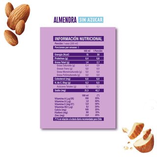 Almendra Sin Azúcar - 200 ml
